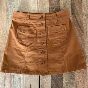Madewell button skirt sz 2